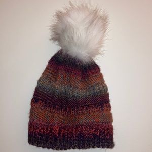 Women’s Winter Hat with White Fluffy Pom Pom - altar’d state